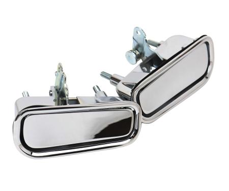 Redline Restomotive® 1969-1982 Chevrolet Corvette Left and Right Door Handle Assemblies with Gaskets