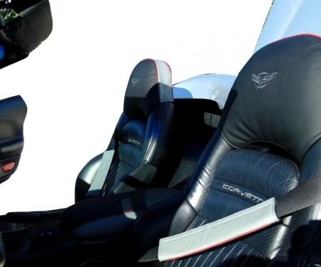 CA 1997-2004 Chevrolet Corvette Leather Headrest Cover 