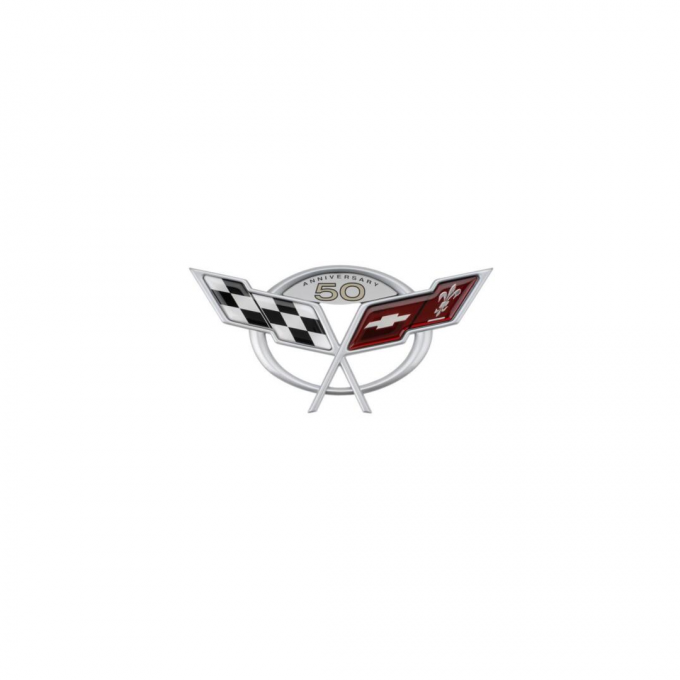 Corvette 50th Emblem, Rear Decklid, 2003