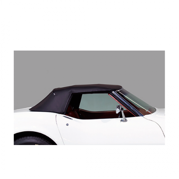 Corvette Convertible Top, Black Canvas, 1968-1975