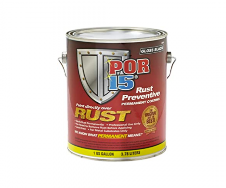 Rust Preventive Paint, Black, Gloss, Gallon, POR-15