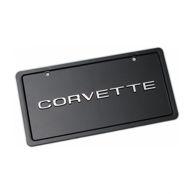 Corvette License Plate, Corvette Black & Silver, 19531979 Corvette Depot