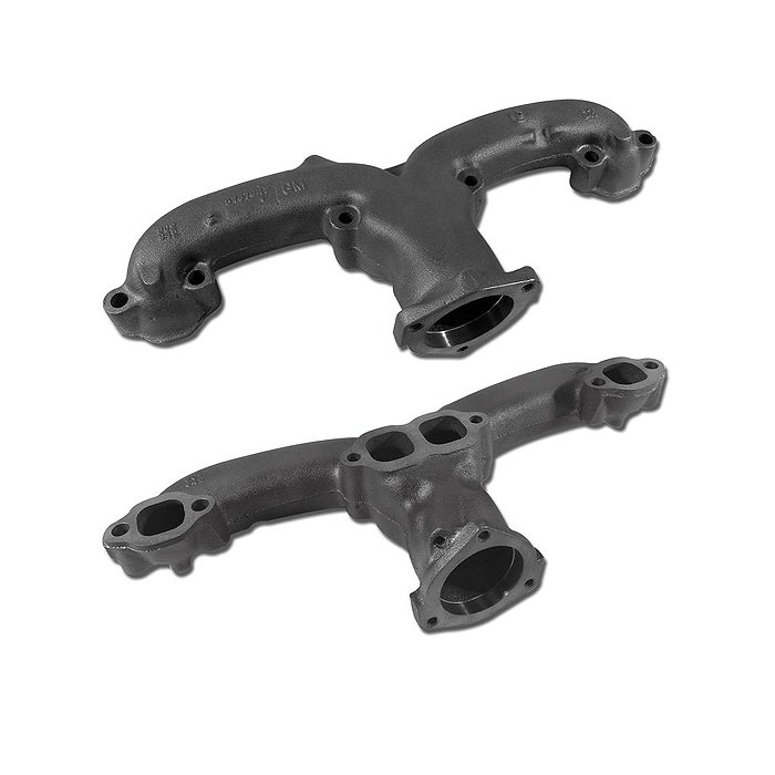 Corvette Exhaust Manifold, Right 2.5", 327 with Air Conditioning
