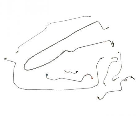 Corvette Brake Line Set, without Power Brakes, 1969