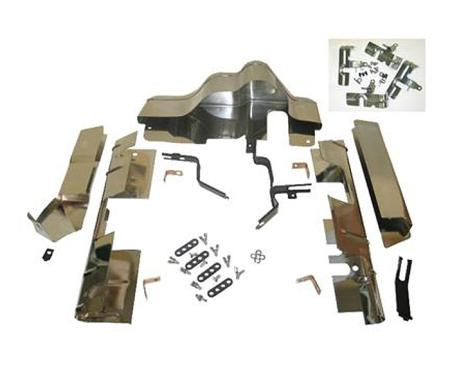 Corvette Ignition Shield Set, Fuel Injection, 27 Piece, 1957