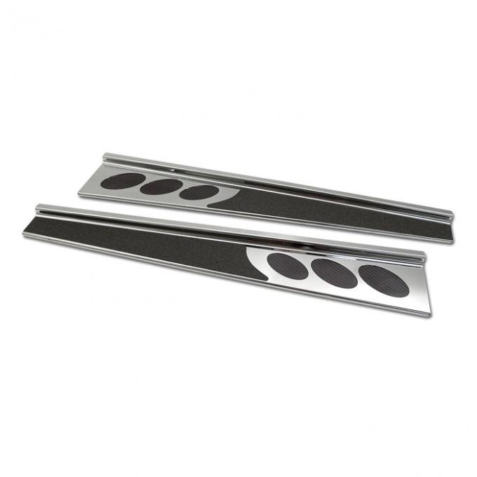 Corvette Sill Covers, Imperial Chrome, 1997-2004