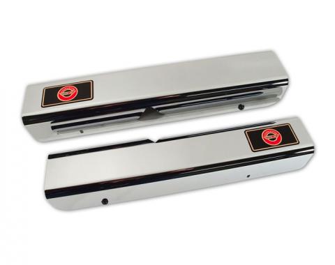 Corvette Sill Covers, Imperial Chrome, 1988-1989