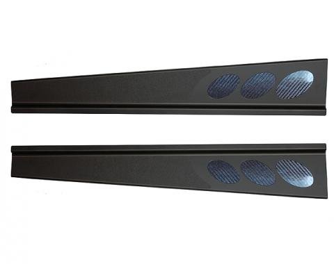Corvette Sill Covers, Imperial Black Matte, 1997-2004