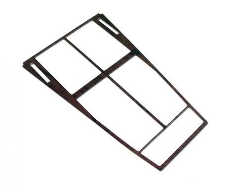 Corvette Console Wood Trim Insert, For Cars Without Air Conditioning, 1970-1971