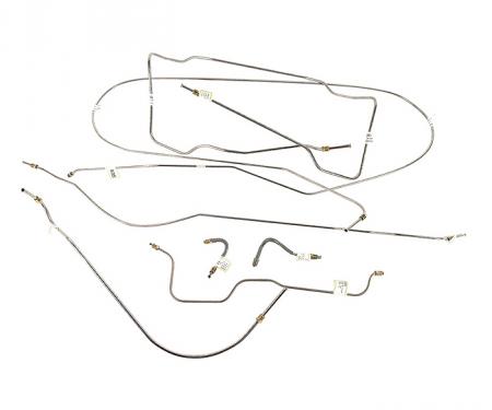 Corvette Brake Line Set, Stainless Steel, 1956-1962