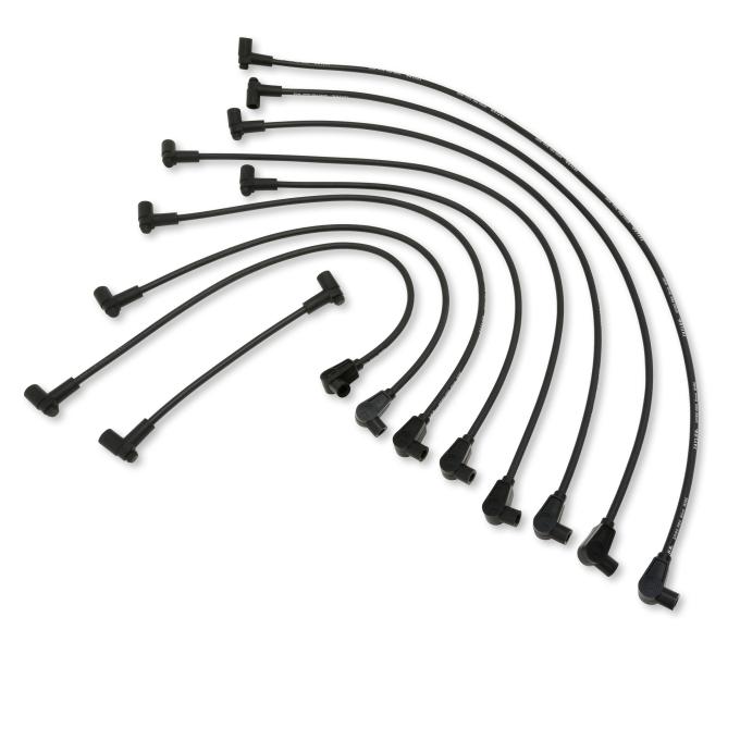 Taylor Cable 1993-97 Chevrolet Camaro Z28/Corvette/Pontiac Firebird 5.7L LT1 V8 8mm Spiro-Pro Spark Plug Wire Set, Black, 90&deg;/180&deg; Spark Plug Boot Angle 74025
