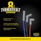 Taylor Cable Chevy Small Block Race Fit 8.2mm Thundervolt Spark Plug Wire Set with Under Headers HEI Fitment, Black, 90&deg; Spark Plug Boot Angle 86030
