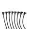 Taylor Cable 1993-97 Chevrolet Camaro Z28/Corvette/Pontiac Firebird 5.7L LT1 V8 8mm Spiro-Pro Spark Plug Wire Set, Black, 90&deg;/180&deg; Spark Plug Boot Angle 74025