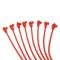 Taylor Cable 1985-91 C4 Corvette/Camaro/Firebird 5.7L L98 V8 8mm Spiro-Pro Spark Plug Wire Set, Red, 90&deg;/135&deg; Spark Plug Boot Angle 74209