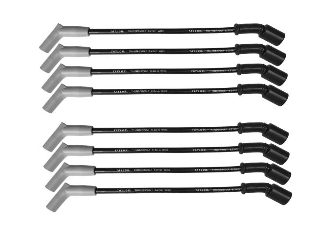 Taylor Cable LS Engines Race Fit 8.2mm Thundervolt Spark Plug Wire Set with 14" Headers Fitment 86018