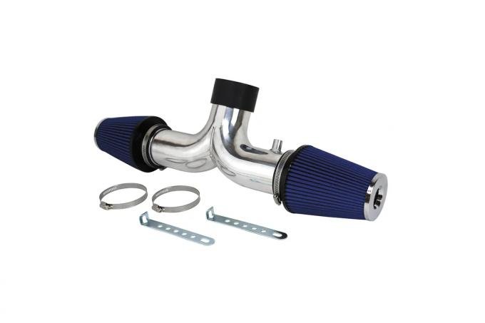 Corvette Air Intake System, Twin Flow, Polished Aluminum, 1997-2000