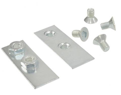 58-62 Grab Bar Retainer Nut Plates with Correct Clutch Head Screws
