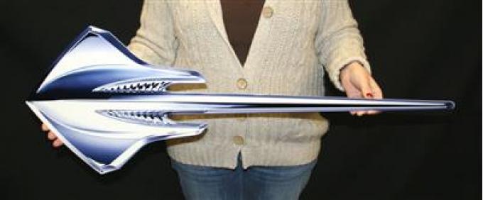 Metal Sign - C7 Stingray Emblem - 35" X 13" - Photo Steel