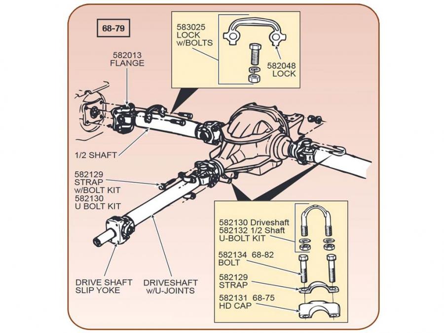 6379 Half Shaft Universal Joint Flange Corvette Depot