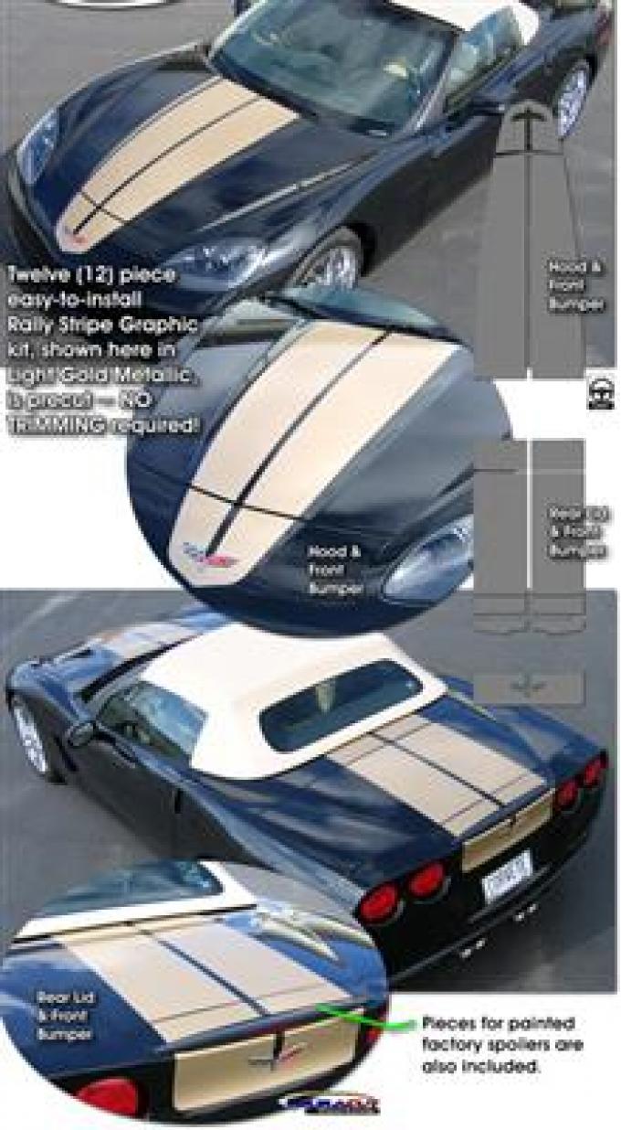 10-13 Convertible Rally Stripe Kit Grand Sport