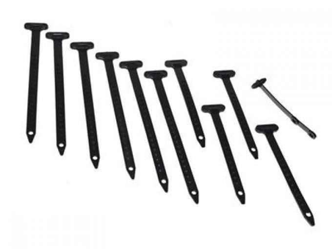 73 Engine And Wire Tie Strap Kit - 10 Pieces