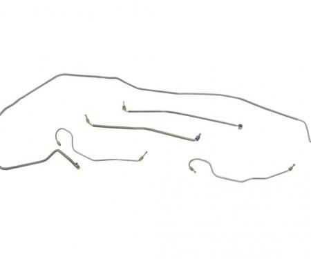 74-82 Brake Line Set - Stainless Steel For Full Car Power Brake