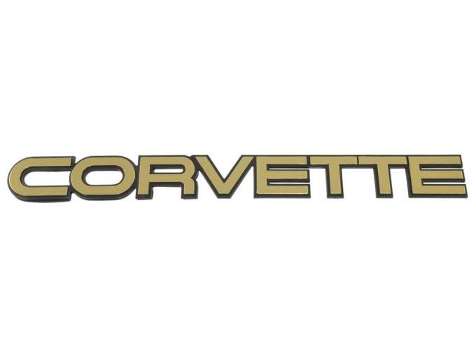 84-90 Rear Bumper Emblem - Golden Finish