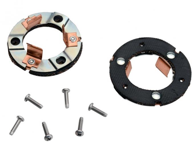 56-57 Tail Pipe Retainers in Exhaust Bezel
