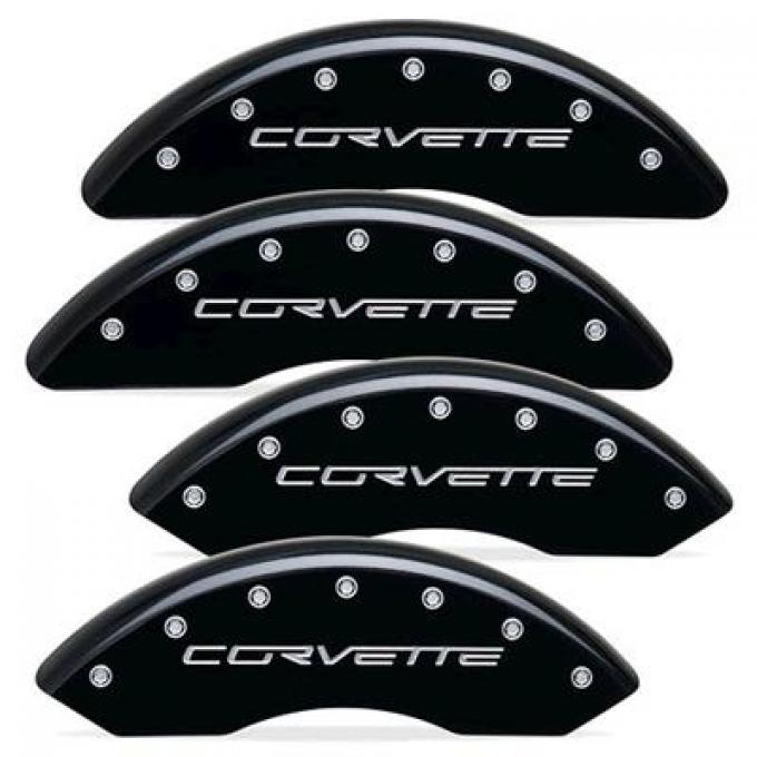 05-13 Brake Caliper Covers MGP - Aluminum Black Powder Coated - Z06/ZR1/GS
