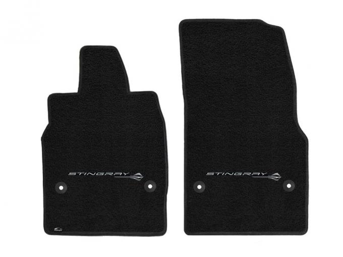 2020-2023 Ebony / Black Lloyds Stingray Script & Emblem Floor Mats