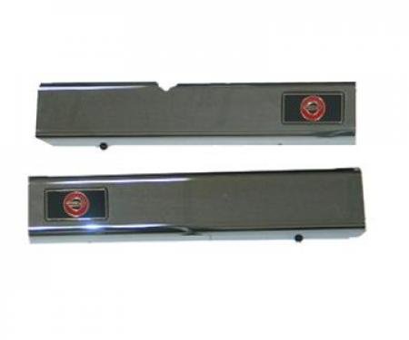 91-96 Door Sill Plate / Cover - Chrome With C4 Logo