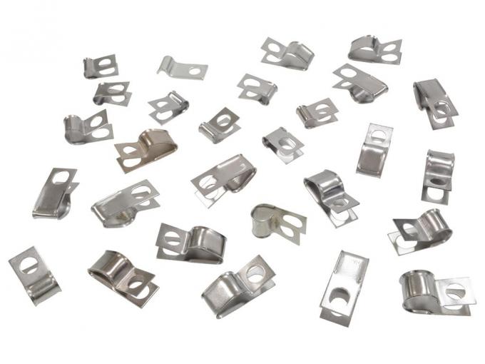 74-82 Brake And Fuel Line Clip Set - 28 Pieces