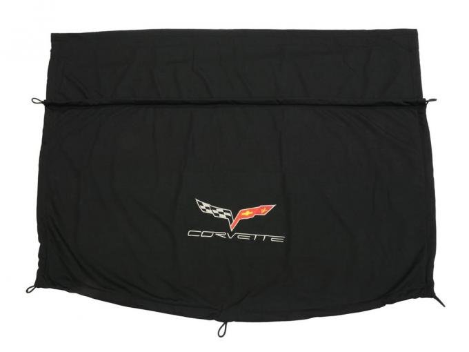 05-13 Rear Window Cargo Shade / Luggage Cover - Coupe Black With C6 Logo