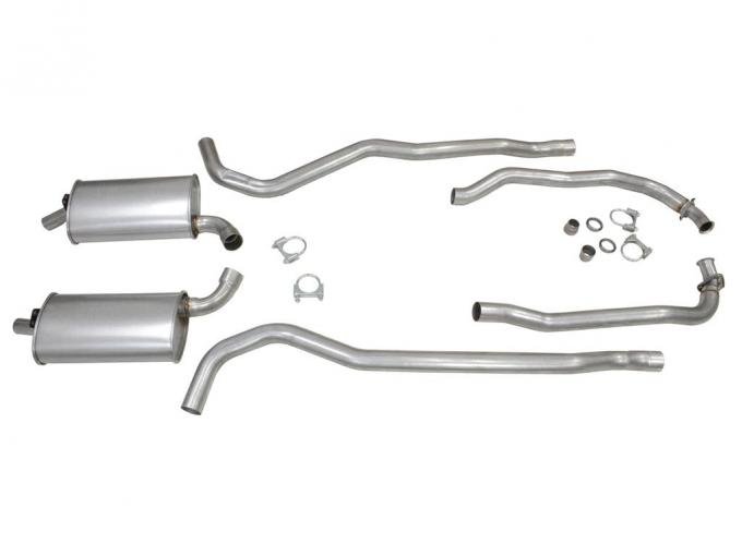 1968-1972 Exhaust System 327/350 4-Speed Hi Performance 2" to 2 1/2"