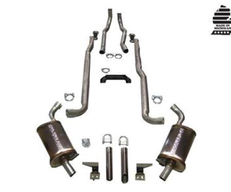 64-67 Deluxe 2" Exhaust System With Magnaflow Muffler ( Small Block )