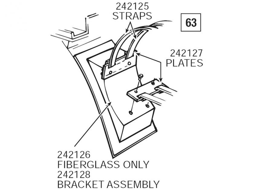 63 Expansion Tank Bracket Assembly Mount On Inner Fender Corvette Depot