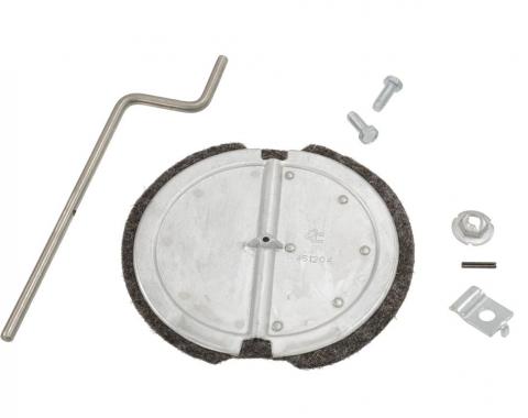 56-62 Heater Flapper Door Replacement Kit - Outer With Stainless Steel Shaft