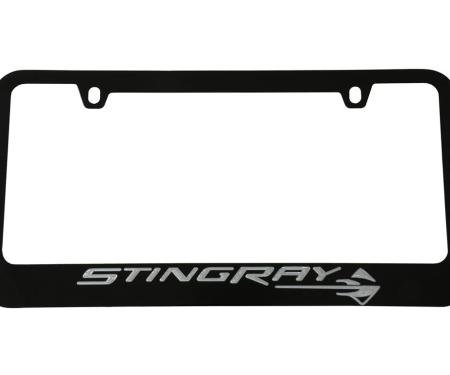C7 Black Strinray License Plate Frame / Bezel