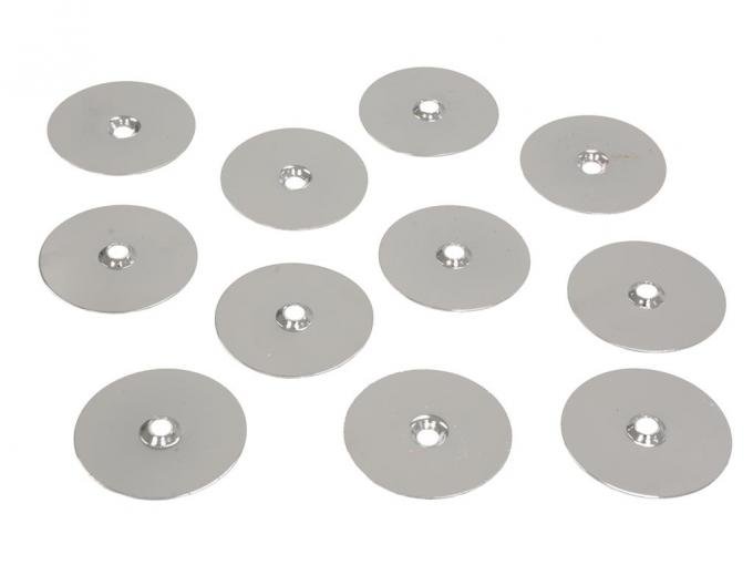 73-75 Hood Insulation / Blanket Retainers - Chrome - Set of 11