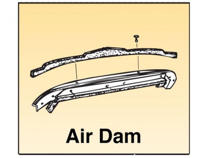 73 Radiator to Hood Air Dam Seal- All