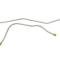56-57 Fuel Line - 3/8" Stainless Steel Tank To Pump - 3 Piece Set 1956 Late