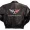 Jacket Lambskin Leather Black With C5 Z06 405 HP Embroidered Emblem