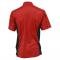 C7 Red Black Colorblock Performance Polo Shirt