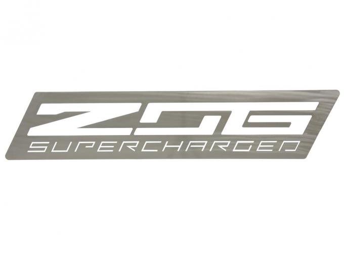 C7 Z06 Emblem Brushed Metal Wall Hanging
