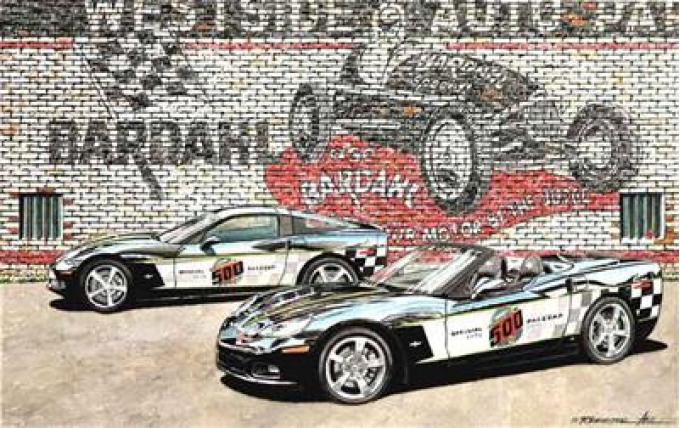Westside Pace Cars 11" X 17" Giclee Print By Dana Forrester