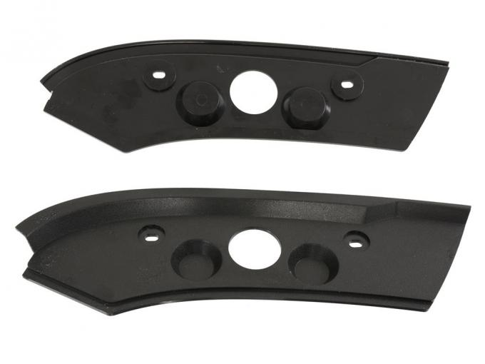 86-88 Windshield Header End Moulding / Roof Latch Trim Plate - Coupe