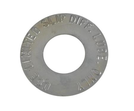 57-62 Positraction Round Metal Limited Slip Tag For Rear End