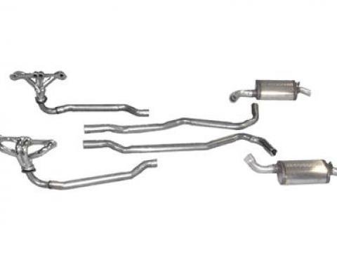 1968-1972 400 Automatic Exhaust System with Headers and Magnaflow Mufflers
