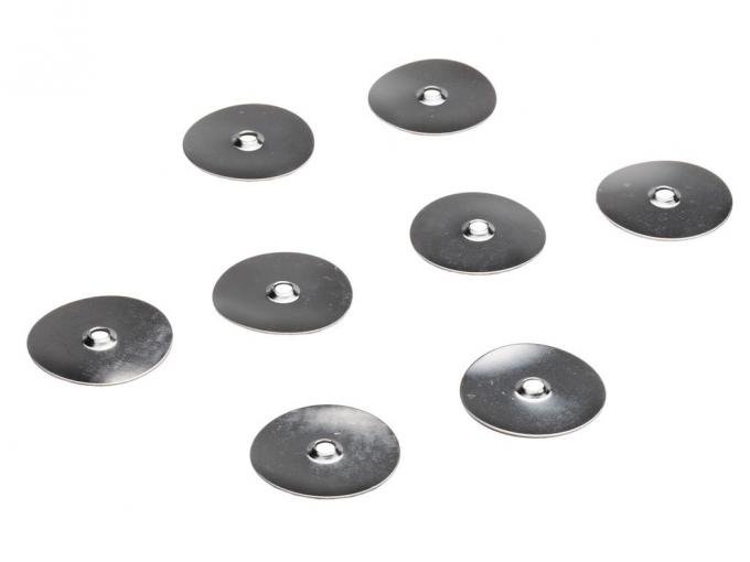 76-77 Hood Insulation / Blanket Retainers - Chrome - Set of 8