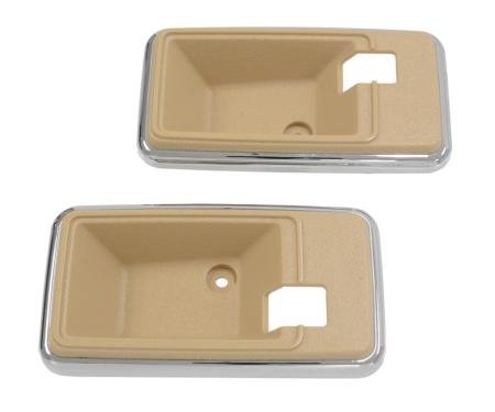 78-82 Inside Door Release / Open Handle Trim Bezels on Door Panel